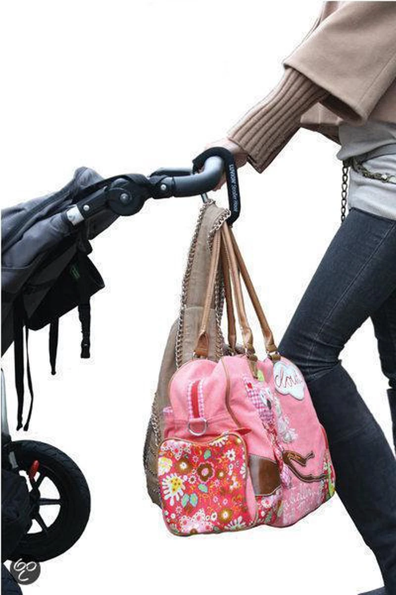 Luvion Buggy Haak / Kinderwagen Tassenhaak - Roze - Afbeelding 2