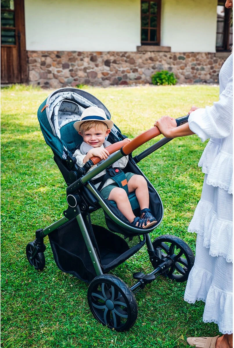 MoMi Kinderwagen - Compacte 2 In 1 Combiwagen - Limuru - Groen (geschikt Van 0-3 Jaar) - Afbeelding 16