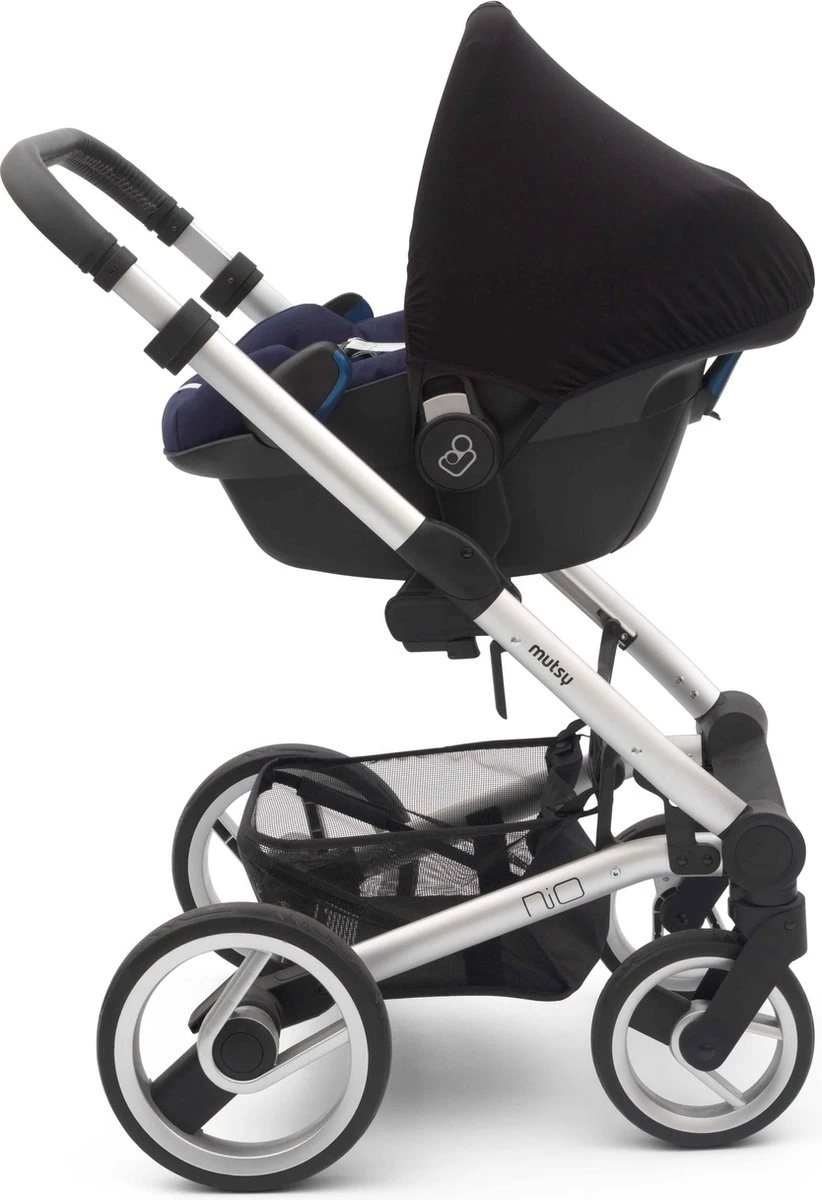 Dooky Hoody Autostoel Zonnekap - UV Werend - Black - Afbeelding 7