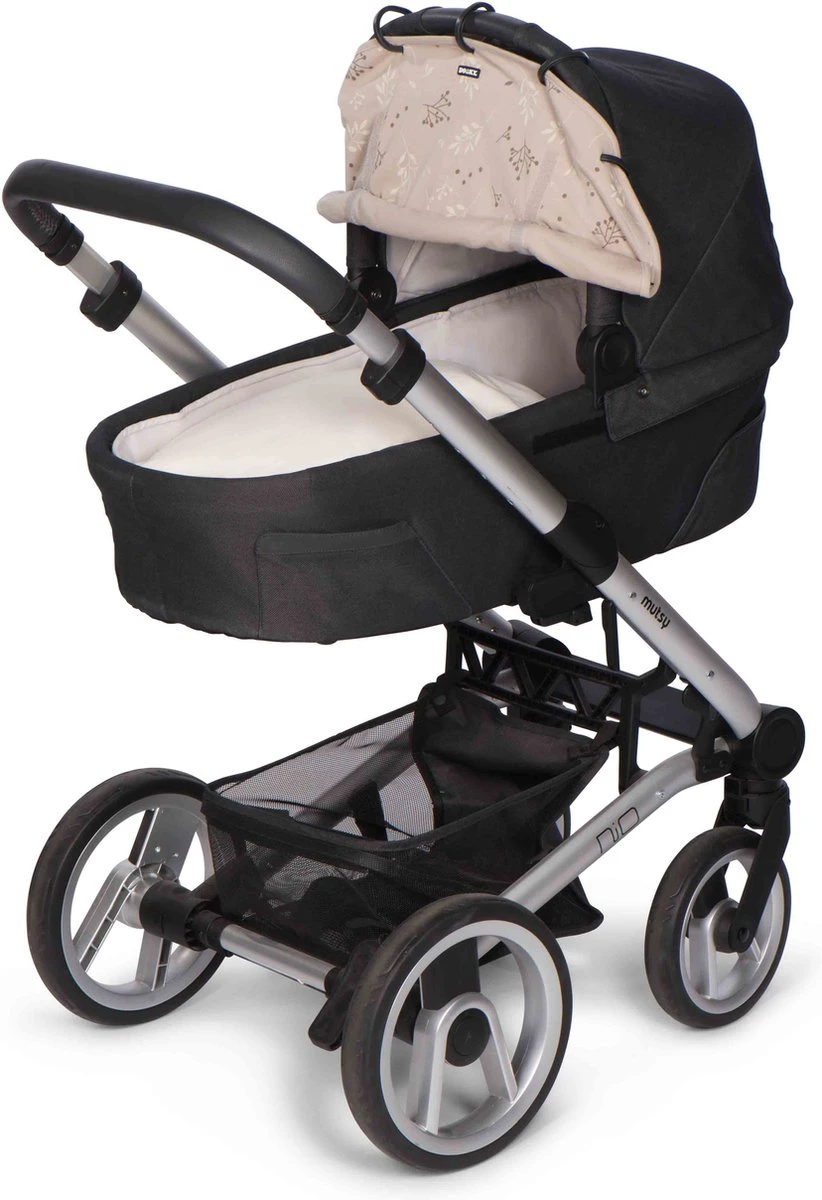 Dooky Universal Cover Zonnescherm Kinderwagen - Romantic Leaves Beige - Afbeelding 3