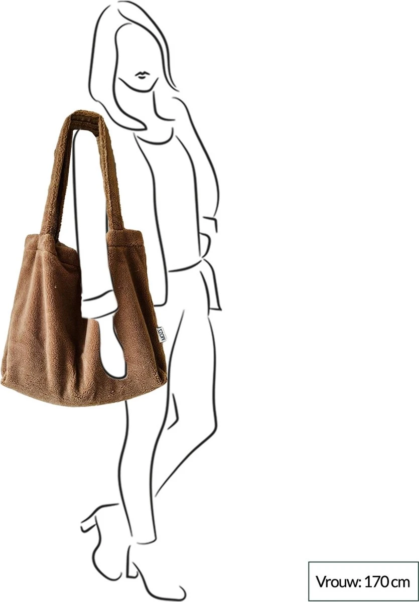 Mozz Mom Bag Teddy Cognac - Afbeelding 6