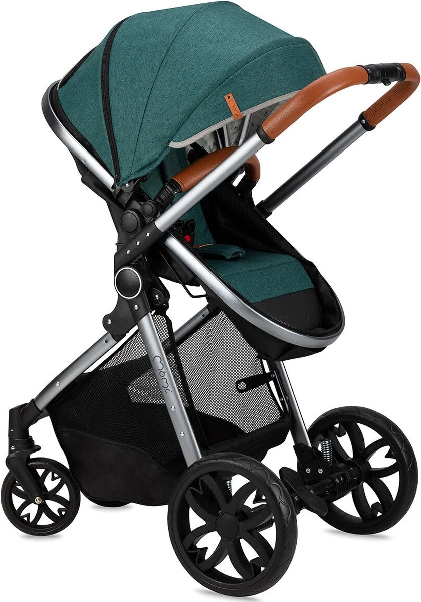 MoMi Kinderwagen - Compacte 2 In 1 Combiwagen - Limuru - Groen (geschikt Van 0-3 Jaar) - Afbeelding 13