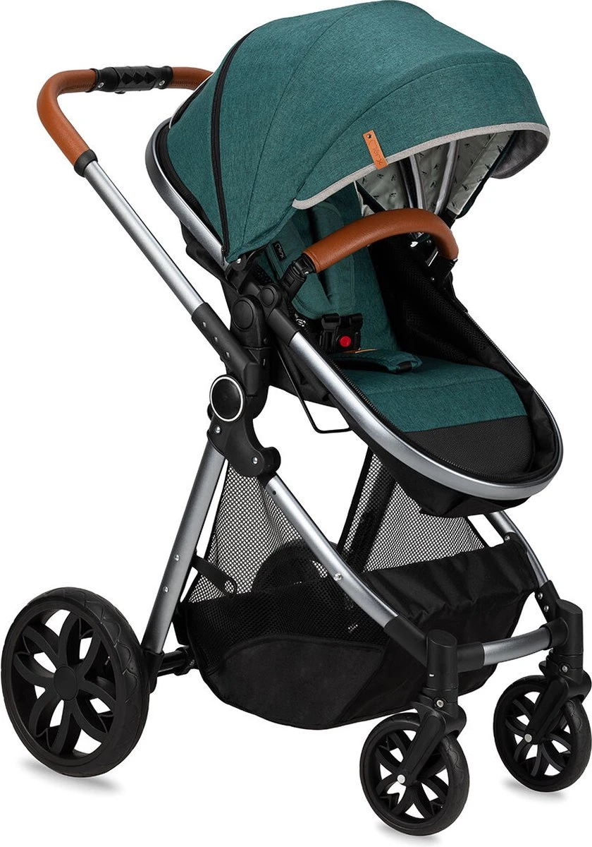 MoMi Kinderwagen - Compacte 2 In 1 Combiwagen - Limuru - Groen (geschikt Van 0-3 Jaar) - Afbeelding 18