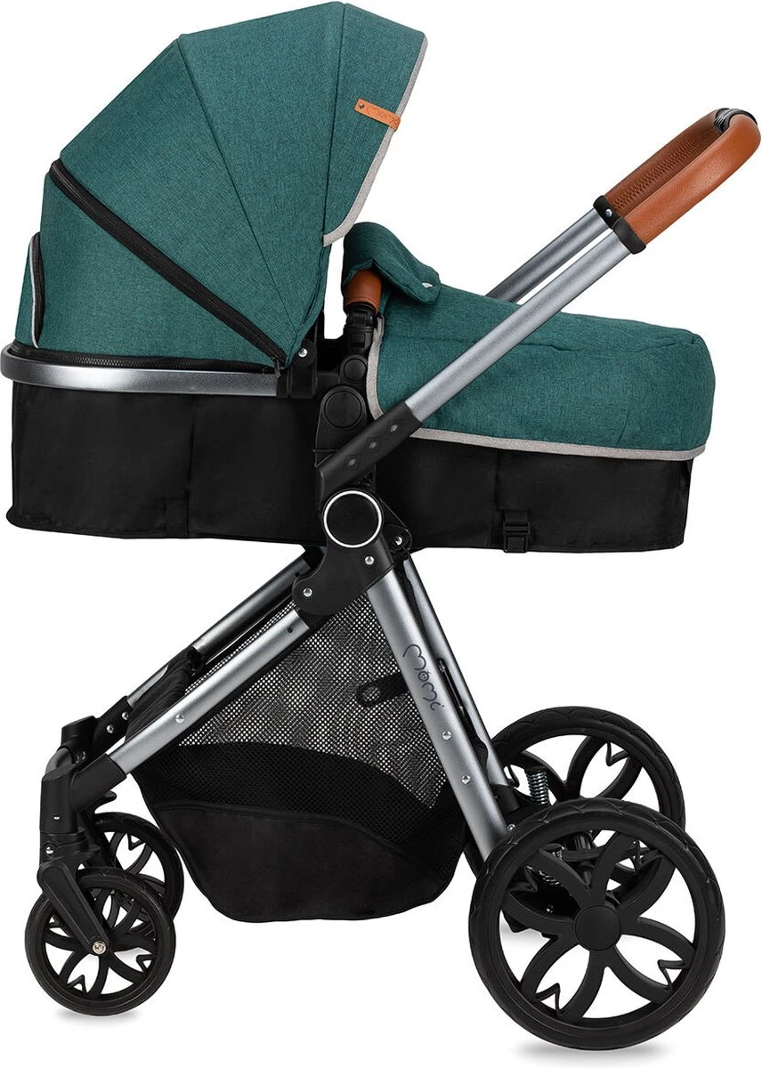 MoMi Kinderwagen - Compacte 2 In 1 Combiwagen - Limuru - Groen (geschikt Van 0-3 Jaar) - Afbeelding 6