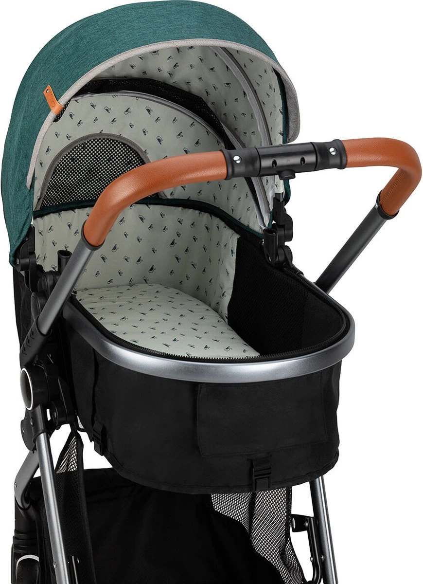 MoMi Kinderwagen - Compacte 2 In 1 Combiwagen - Limuru - Groen (geschikt Van 0-3 Jaar) - Afbeelding 9