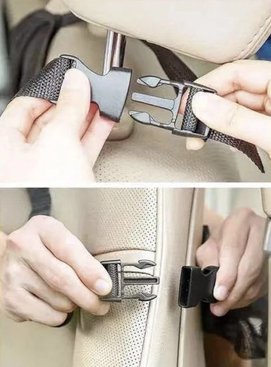 Auto Organizer Met Tablethouder - Autostoel Organizer Achterbank - Met Tablethouder - Auto Accessories - Zwart - 1 Stuk - Cadeautje - Afbeelding 4