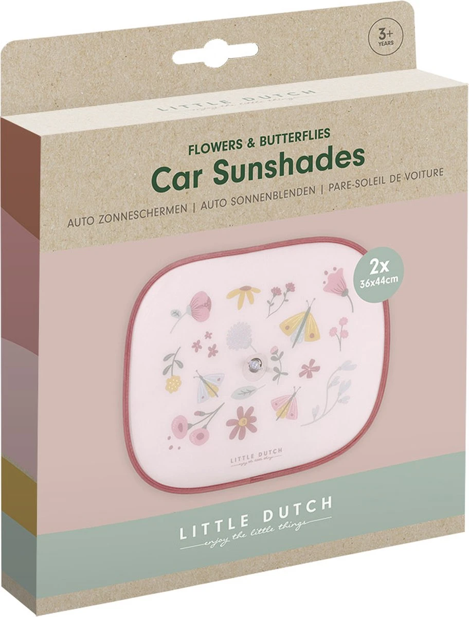 Little Dutch Zonnescherm - Flowers & Butterflies - Set Van 2 Stuks - Afbeelding 2