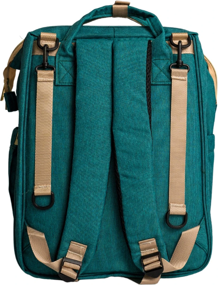 Luiertas - Babyrugtas - Luiertas Met Isoleervak - Luiertas Rugzak - Luiertas Verzorgingstas - Luiertas Groen - Afbeelding 5