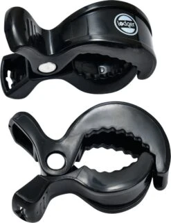 Lodger Kinderwagenaccessoire - Swaddle Clips - Zwart - 2 Stuks