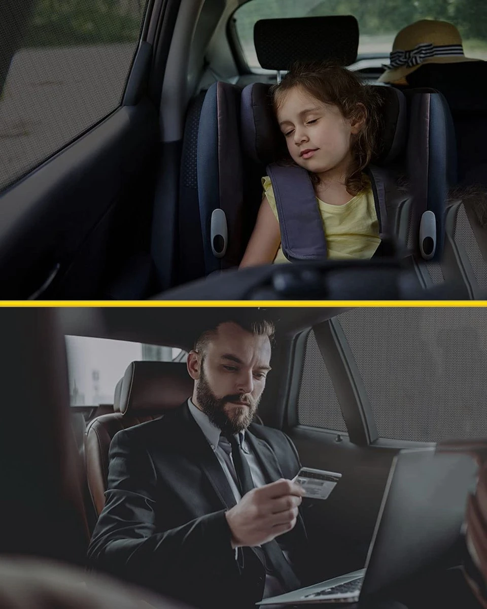 MostEssential Premium Zonnescherm Auto Baby – Zonnescherm Auto Zijruit - Zonwering Auto Voor Baby En Kind – UV Protectie - Zonder Zuignappen - Inclusief Luxe Opbergtas - Afbeelding 6