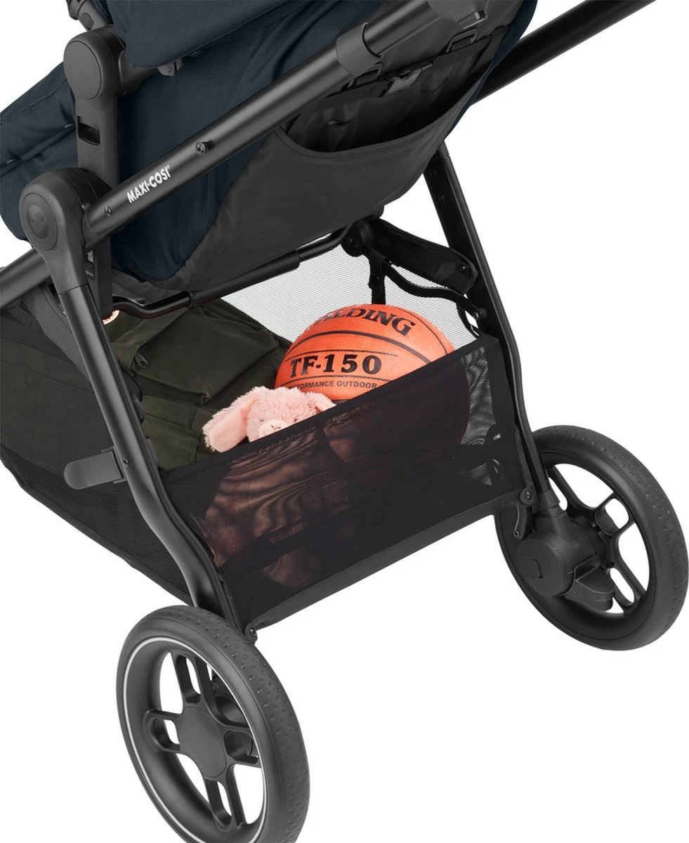 Maxi-Cosi Zelia³ Kinderwagen - Essential Graphite (zwart Frame + Bruin Leer) - Afbeelding 4